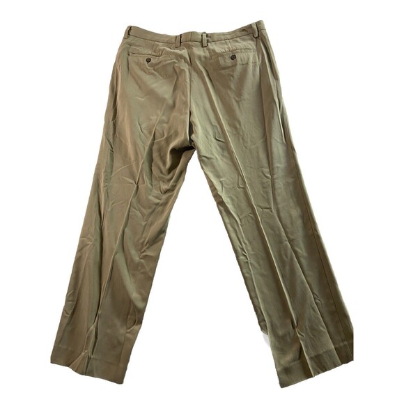 Tommy Bahama Pants Mens 38x32 Beige Chino Flat Front Silk Blend Casual Adult - Picture 3 of 8